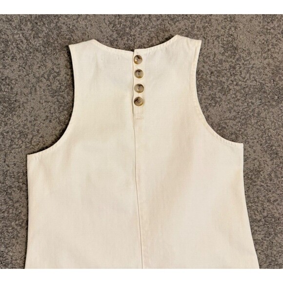 J Crew Denim Shift Dress Style AK257 Women's Size 00 White NWT - Picture 12 of 14